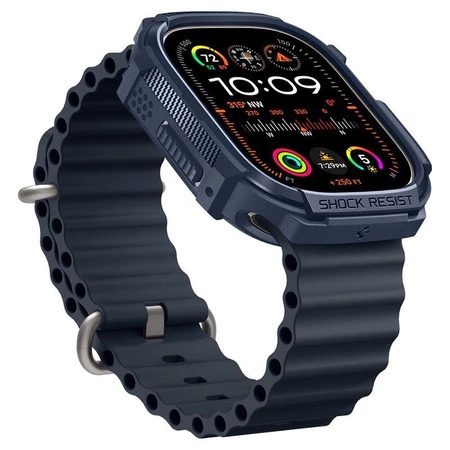 Etui Spigen Rugged Armor na Apple Watch Ultra 1 / 2 (49 mm) - granatowe