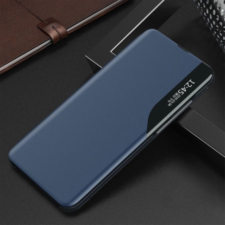 Etui Eco Leather View Case do Samsung S24 Ultra z klapką - niebieskie
