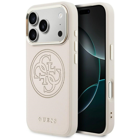 Etui Guess Perforated 4G MagSafe do      iPhone 17 Pro Max różowy