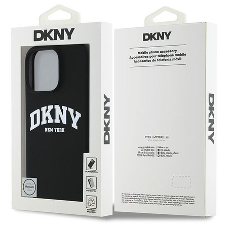 DKNY POKROWIEC HARDCASE DO IPHONE 16 PRO MAX DO MAGSAFE Z SILIKONOWYM LOGO