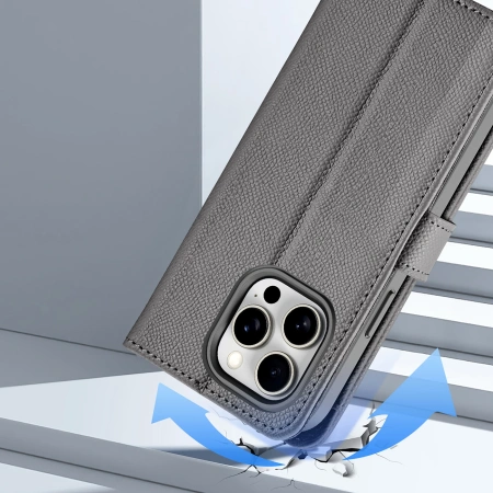 DUX DUCIS ETUI DO IPHONE 15 PRO MAX LAWA POKROWIEC MAGNETYCZNY ZAMKNIĘCIE