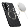 TECH-PROTECT ION CARBON MAGSAFE GALAXY S26 BLACK/SILVER