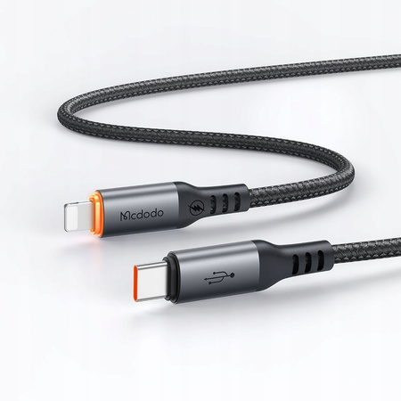 MCDODO KABEL USB-C LIGHTNING SZYBKIE ŁADOWANIE 36W 1M POWER OFF LED