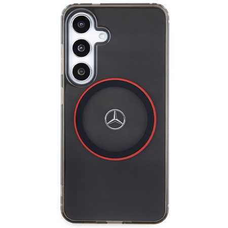 MERCEDES ETUI HARDCASE DO SAMSUNG S24 S921 DO MAGSAFE DOUBLE LAYER CZARNY