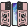 Hybrid Armor Camshield etui do Samsung Galaxy A14 pancerny pokrowiec z osłoną na aparat różowe
