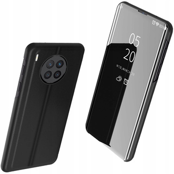 Clear View Case etui Huawei nova 8i pokrowiec z klapką czarne