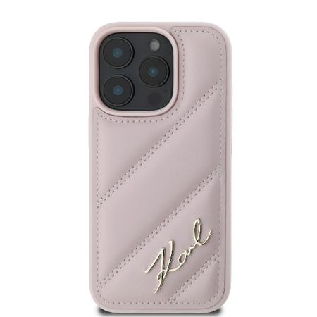 KARL LAGERFELD CASE QUILTED SIGNATURE DO IPHONE 16 PRO 6.3 Z HARDCASE
