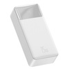 Baseus Bipow powerbank z wyświetlaczem 30000mAh 15W biały (Overseas Edition) + kabel USB-A - Micro USB 0.25m biały (PPBD050202)