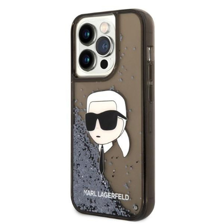 Karl Lagerfeld KLHCP14XLNKHCK iPhone 14 Pro Max 6,7" czarny/black hardcase Glitter Karl Head