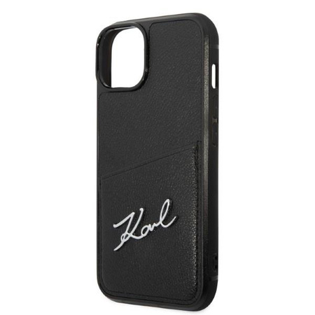 Karl Lagerfeld KLHCP14MCSSK iPhone 14 Plus 6,7" hardcase czarny/black Signature Logo Cardslot