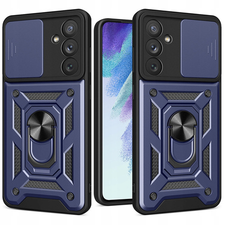 Hybrid Armor Camshield etui do Samsung Galaxy S23+ pancerny pokrowiec z osłoną na aparat niebieskie