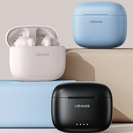USAMS SLUCHAWKI BLUETOOTH TWS BEZPRZEWODOWE DO TELEFON LAPTOP DUAL MIC