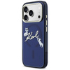 Etui Karl Lagerfeld IML Choupettes Karl  Script Logo MagSafe do iPhone 17 Pro Max niebieski