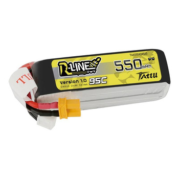 TATTU AKUMULATOR R-LINE 550MAH 14,8V 95C 4S1P DO MODELI RC Z WYSOKĄ MOCĄ