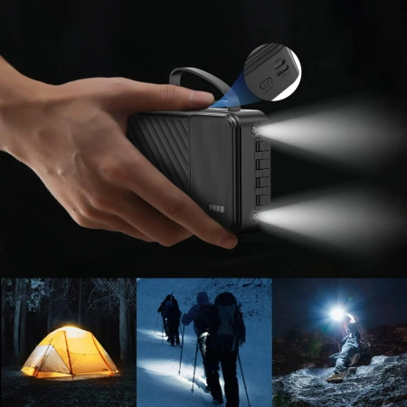 DUDAO POWERBANK K11 PRO 20000MAH Z WBUDEDNYMI KABLAMI DO TELEFONÓW IPHONE