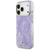 Etui Guess IML Shell Script Metal MagSafe do iPhone 17 Pro Max fioletowy