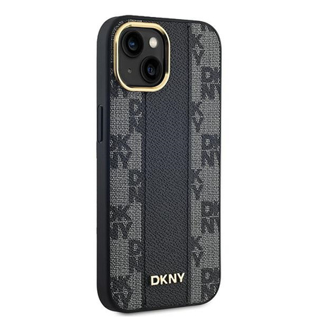 DKNY ETUI HARDCASE DO IPHONE 14 15 13 DO MAGSAFE SKÓRA CHECKERED MONO