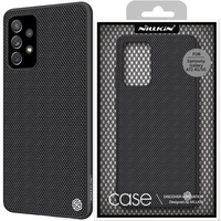 Nillkin Textured Case wytrzymałe wzmocnione etui z żelową ramką i nylonem na tyle Samsung Galaxy A72 4G czarny