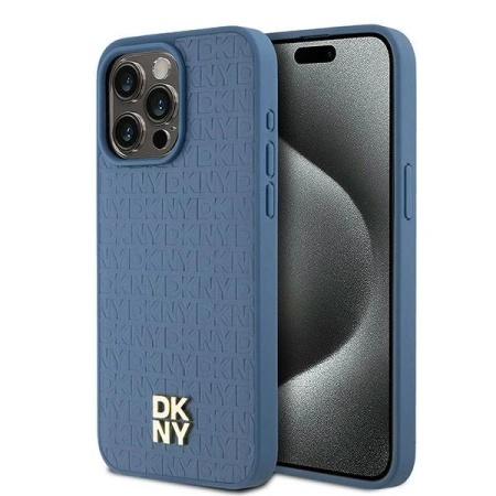 DKNY ETUI HARDCASE LEATHER MONOGRAM DO IPHONE 15 PRO MAX 6.7 Z LOGO
