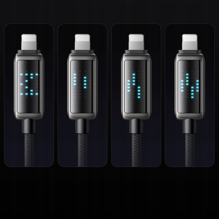 MCDODO ŁADOWARKA KABEL USB LIGHTNING SZYBKIEGO ŁADOWANIA DO IPHONE 1M LED