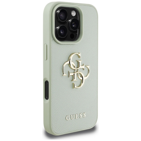 GUESS ETUI POKROWIEC TPU DO IPHONE 16 PRO Z LOGO BIG 4G DESIGN GRANULOWANY