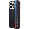 Etui BMW BMHCP14L22HVGV na iPhone 14 Pro - czarne IML Tricolor Stripe