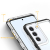 Clear 3in1 etui do Samsung Galaxy S22+ (S22 Plus) żelowy pokrowiec z ramką czarny