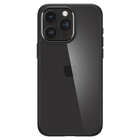 Spigen Crystal Hybrid, matte black - iPhone 15 Pro