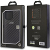 Etui Audi Carbon Fiber na iPhone 14 Pro Max 6.7" - czarne AU-TPUPCIP14PM-R8/D2-BK
