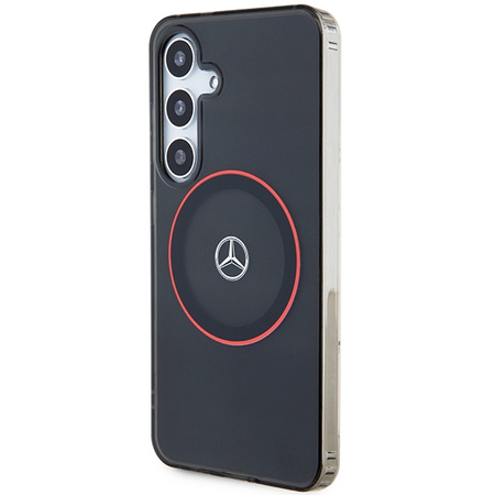 MERCEDES ETUI HARDCASE DO SAMSUNG S24 S921 DO MAGSAFE DOUBLE LAYER CZARNY