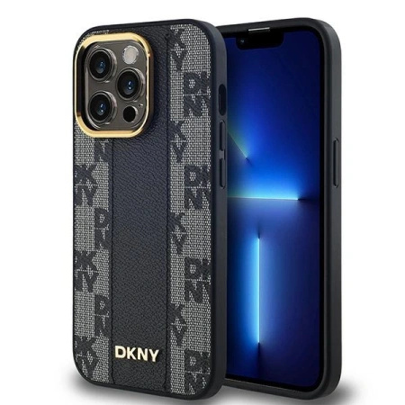 DKNY ETUI HARDCASE DO IPHONE 13 PRO MAX 6.7 DO MAGSAFE LEATHER MONO PATTERN