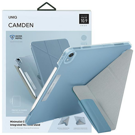 UNIQ etui Camden iPad Air 10,9" (2022/ 2020) niebieski/blue Antimicrobial