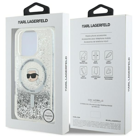 KARL LAGERFELD ETUI HARDCASE POKROWIEC CASE DO IPHONE 16 PRO DO MAGSAFE