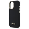 Guess GUHCP16SSMBSLK iPhone 16 6.1"      czarny/black hardcase Silicone Script Metal Logo & Frame