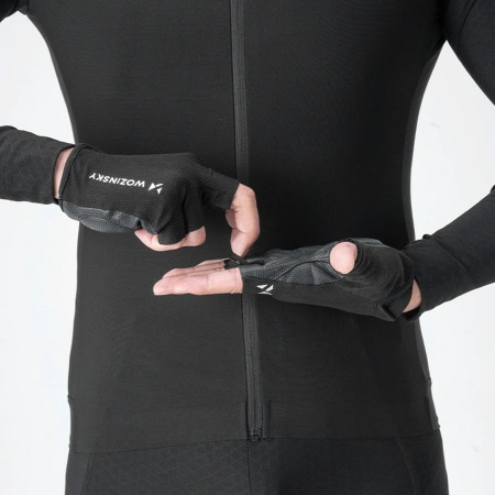 Rękawiczki rowerowe Wozinsky WRR-01XL rozmiar XL - czarne