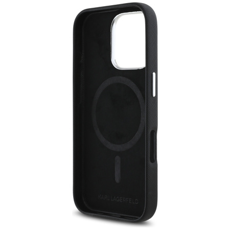 KARL LAGERFELD ETUI SAFFIANO DO IPHONE 16 PRO MAX Z METALOWYM LOGO