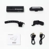 WOZINSKY ZESTAW LAMPEK ROWEROWYCH PRZEDNIA 400 LM USB-C TYLNA MICRO