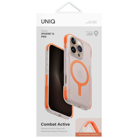 UNIQ CASE COMBAT ACTIVE MAGCLICK ŁADOWANIE BEZPRZEWODOWE DO IPHONE 16 PRO