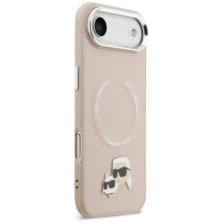 Etui Karl Lagerfeld Karl & Choupette     Pins MagSafe do iPhone Air różowy