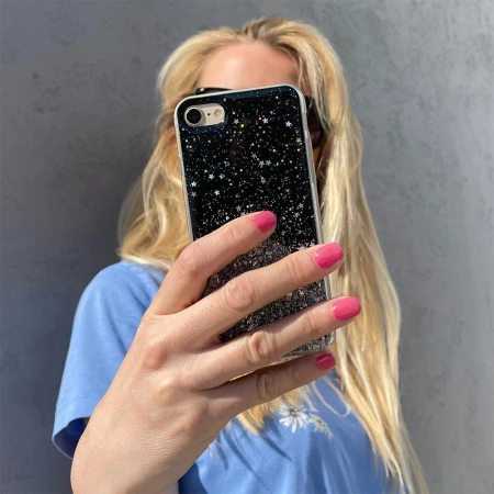 HURTEL POKROWIEC STAR GLITTER DO IPHONE 13 PRO BŁYSZCZĄCA OBUDOWA BROKATOWA