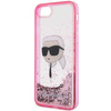 Etui Karl Lagerfeld KLHCI8LNKHCP na iPhone 7/8/ SE 2020 / SE 2022 - różowe Glitter Karl Head