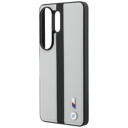 Etui BMW Perforated Stripe Logo MagSafe  do Samsung Galaxy S26 Ultra szary