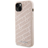 KARL LAGERFELD POKROWIEC DO IPHONE 15 PLUS 14 PLUS QUILTED K PATTERN RÓŻOWY