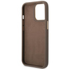 Guess GUHCP14LHG4SHW iPhone 14 Pro 6,1" brązowy/brown hard case 4G Vintage Gold Logo