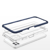 Clear 3in1 etui do Samsung Galaxy A22 5G żelowy pokrowiec z ramką niebieski