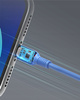 INNOSTYLE JAZZY KABEL USB LIGHTNING MFI SZYBKIEGO ŁADOWANIA DO IPHONE KEVLAR 2M NIEBIESKI