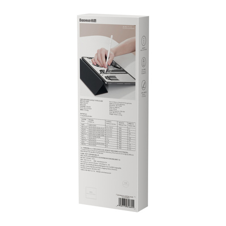 Baseus Smooth Writing Active Stylus rysik ze wskaźnikiem LED do iPad biały + kabel zasilający USB-C 3A 0.3m i wymienna końcówka Active (SXBC000202)