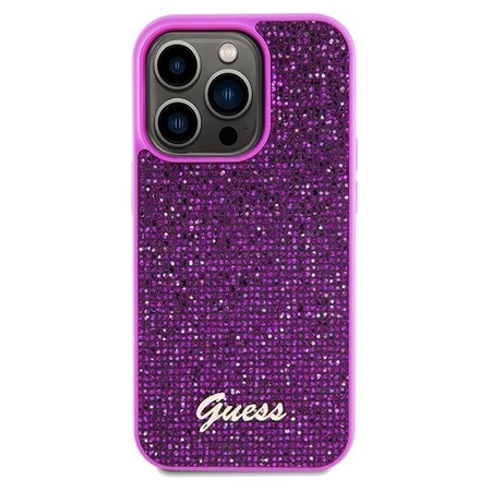 Etui Guess Disco Metal Script na iPhone 14 Pro Max - fuksjowe