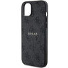 Etui Guess 4G Collection Leather Metal Logo MagSafe na iPhone 15 / 14 / 13 - czarne