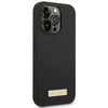 Guess GUHMP14XSBPLK iPhone 14 Pro Max 6,7" czarny/black hard case Silicone Logo Plate MagSafe